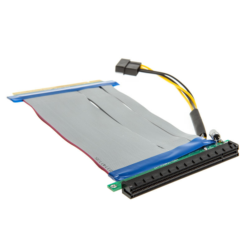Kolink PCI-Express Riser 16x to 16x - 19cm (PGW-RC-MRK-004) - Achat / Vente Accessoire carte graphique sur grosbill-pro.com - 1