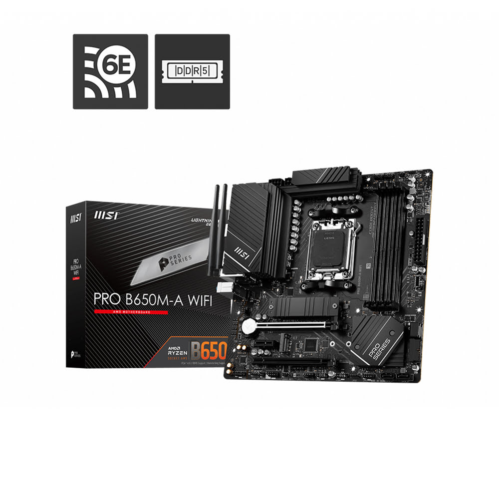 MSI PRO B650M-A WIFI Micro-ATX  - Carte mère MSI - grosbill-pro.com - 0