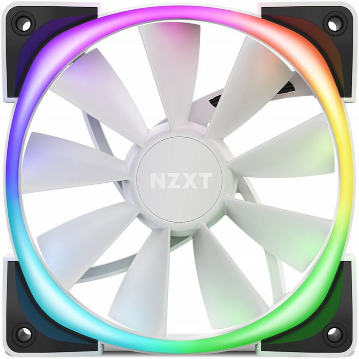 NZXT Aer RGB Blanc 2 Series 120mm - Ventilateur boîtier NZXT - 0