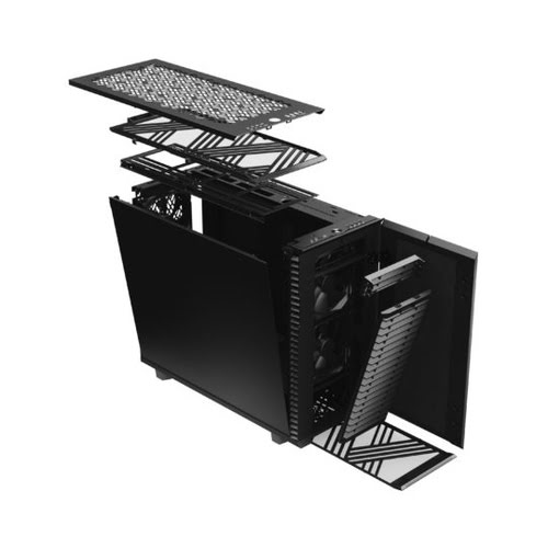 Fractal Design Define 7 Black Midi-Tower - gedÃ¤mmt, schwarz - Achat / Vente sur grosbill-pro.com - 31