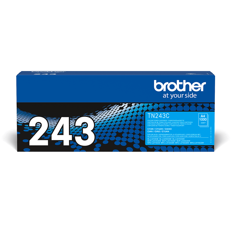 Toner Cyan TN-243C pour imprimante Laser Compatible Brother - 0