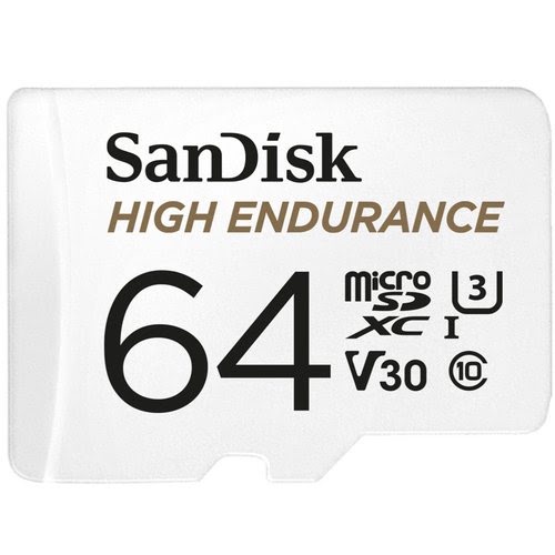 SanDisk microSDHC 64GB HE w/Adapter - Achat / Vente sur grosbill-pro.com - 0