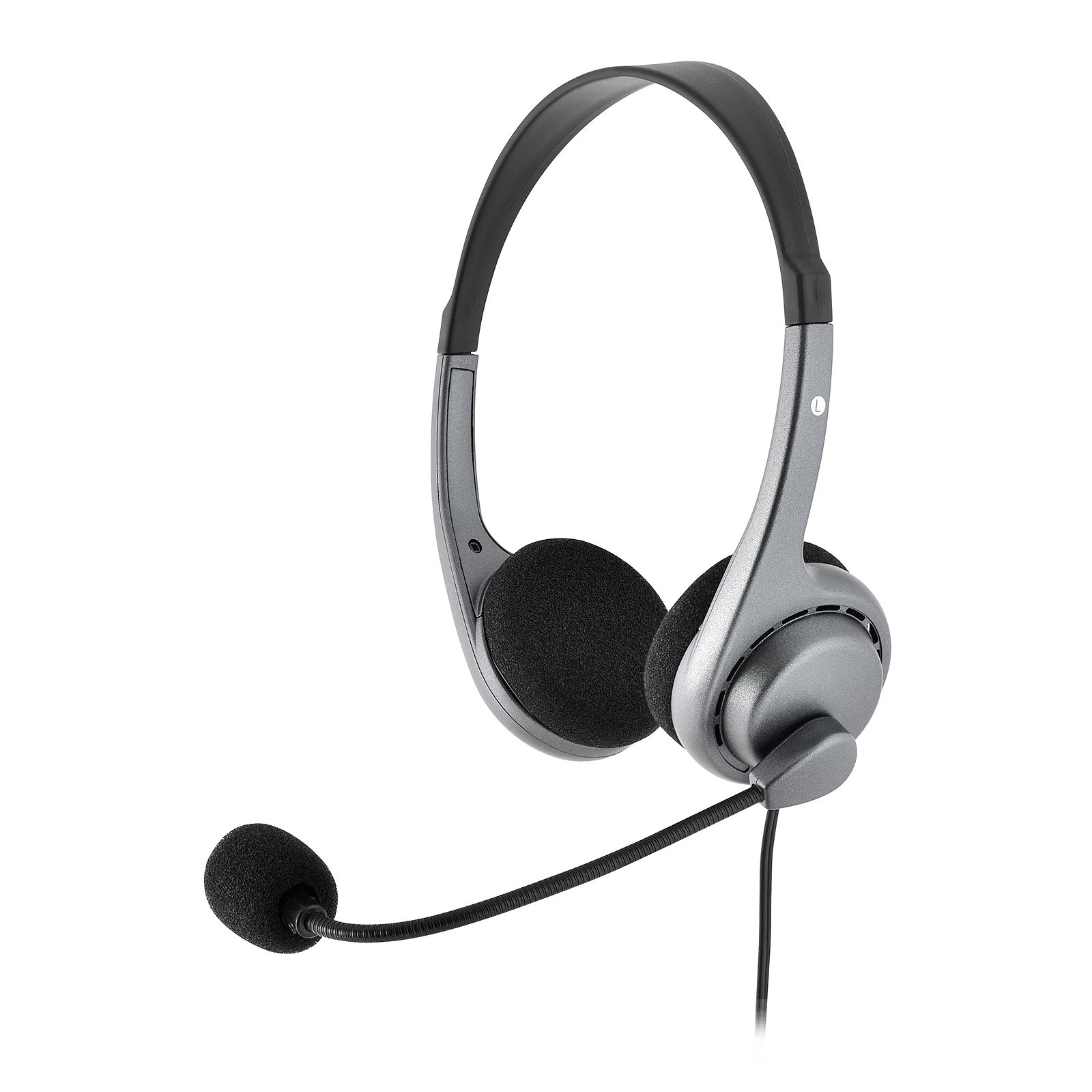 Bluestork MC101 Stereo Gris - Micro-casque - grosbill-pro.com - 0