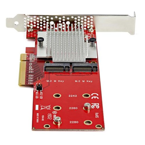 Dual M.2 PCIe SSD Adapter - x8 PCIe 3.0 - Achat / Vente sur grosbill-pro.com - 3