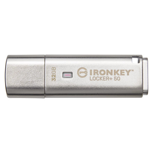 Kingston 32Go USB 3.2 IronKey Locker+ 50 - Clé USB Kingston - 0