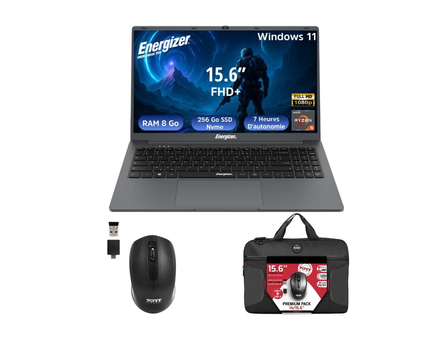 EnergyBook Pro 15.6"/R5-3500U/8/256/11 + Sac/Sour#