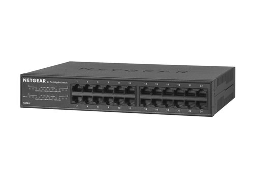 Grosbill Switch Netgear GS324 - 24 (ports)/10/100/1000/Sans POE/Non manageable