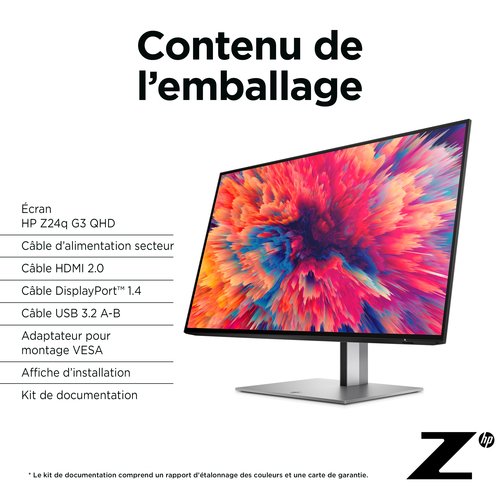 HP Z24Q G3 IPS 2560X1400 1000:1 - Achat / Vente sur grosbill-pro.com - 15