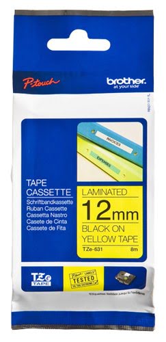 Tape/12mm black on yellow f P-Touch TZE - Achat / Vente sur grosbill-pro.com - 0