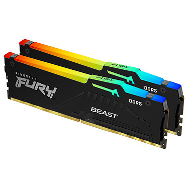 Kingston Fury Beast RGB 32Go (2x16Go) DDR5 5200Mhz - Mémoire PC Kingston sur grosbill-pro.com - 3