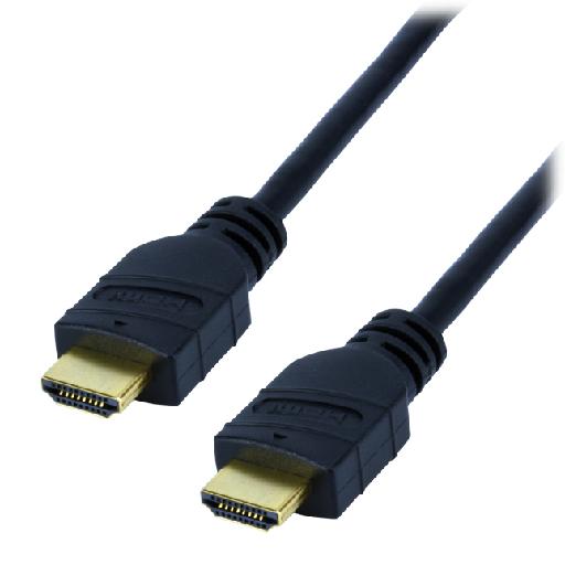 Câble 2.0 HDMI Highspeed + Ethernet mâle/mâle - 2m - 0