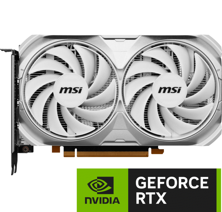 MSI GeForce RTX 4060 VENTUS 2X WHITE 8G OC  - Carte graphique MSI - 1