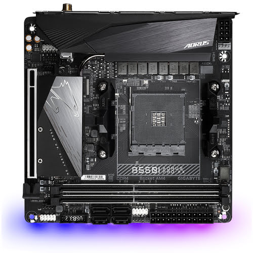 Gigabyte B550I AORUS PRO AX Mini-ITX  - Carte mère Gigabyte - 1