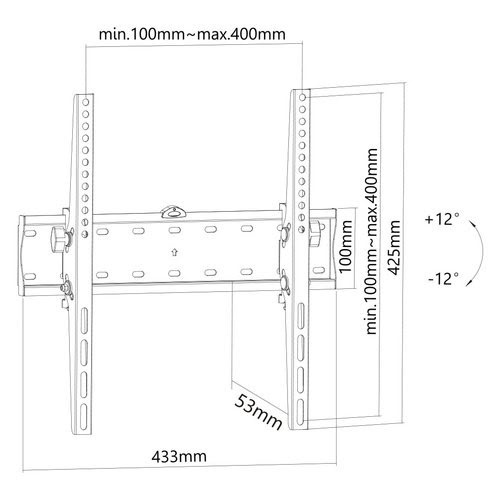 NewStar Flat Screen Wall Mount tiltable - Achat / Vente sur grosbill-pro.com - 14