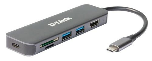 Grosbill Switch D-Link 6-IN-1 USB-C HUB DOCKING