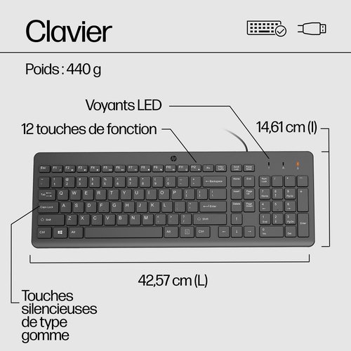 HP 150 WD KBD - Achat / Vente sur grosbill-pro.com - 9