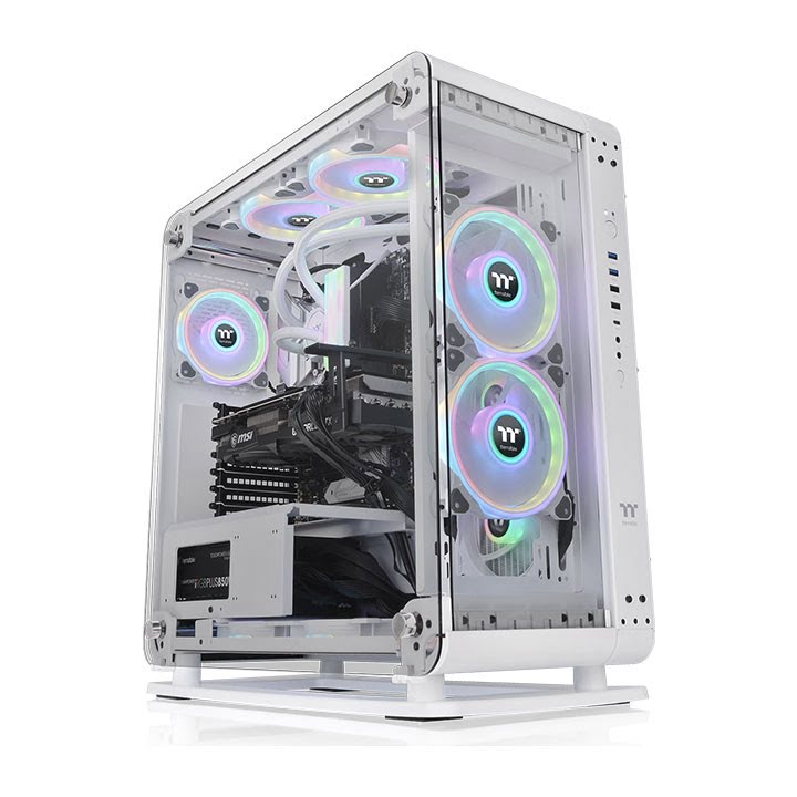 Thermaltake Core P6 TG Snow White Blanc - Boîtier PC Thermaltake - 0