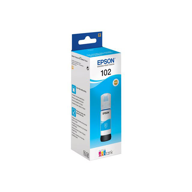 Cartouche D'encre Cyan EcoTank 102 - T03R2 pour imprimante  Epson - 0