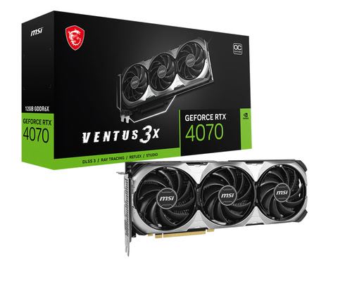 GeForce RTX 4070 VENTUS 3X E 12G OC - DLSS 3	