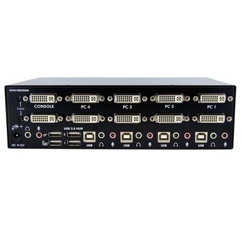 4 Port Dual DVI USB KVM Switch - Achat / Vente sur grosbill-pro.com - 2