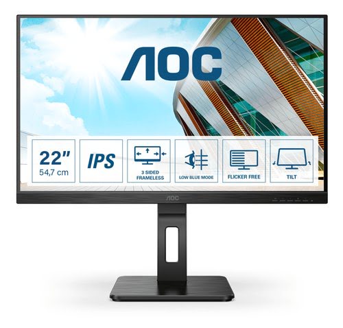 Grosbill Ecran PC AOC P2 22P2Q - IPS/4ms/FHD/DVI/HDMI/HP