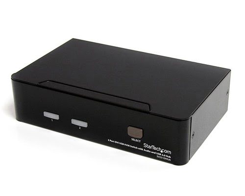 Grosbill Commutateur et splitter StarTech 2 Port DVI USB KVM Switch with Audio
