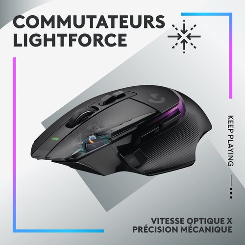 Logitech G502 X PLUS BLACK - Souris PC Logitech - grosbill-pro.com - 9