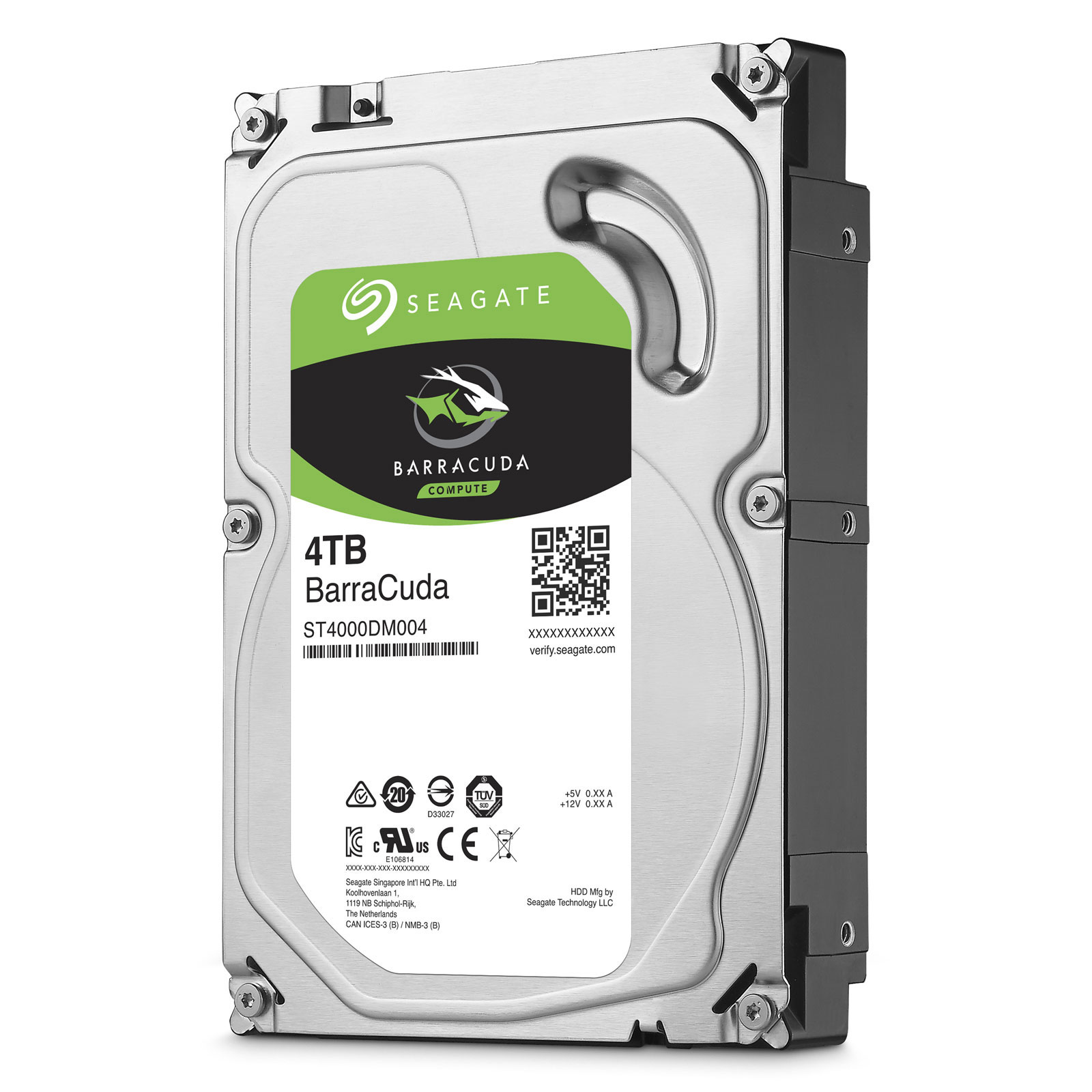 Disque dur 3.5 4 To Seagate IronWolf (ST4000VN006) pour serveur NAS