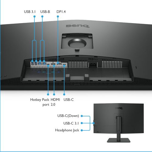 BenQ 32"  PD3205U - Ecran PC BenQ - grosbill-pro.com - 3