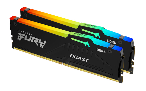 Kingston Fury Beast RGB 64Go (2x32Go) DDR5 6000MHz - Mémoire PC Kingston sur grosbill-pro.com - 0