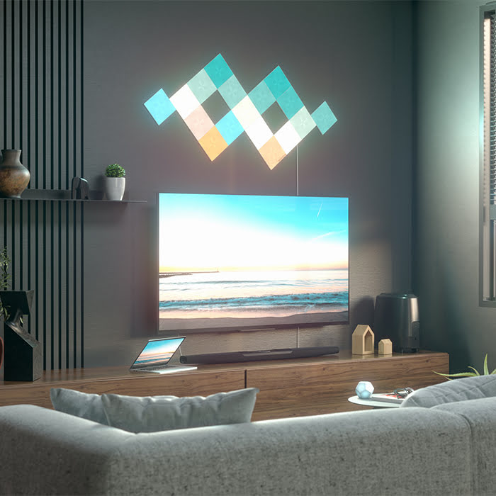 Nanoleaf Canvas Starter Kit - 17 pièces (NL29-0010SW-17PK) - Achat / Vente Objet connecté / Domotique sur grosbill-pro.com - 5