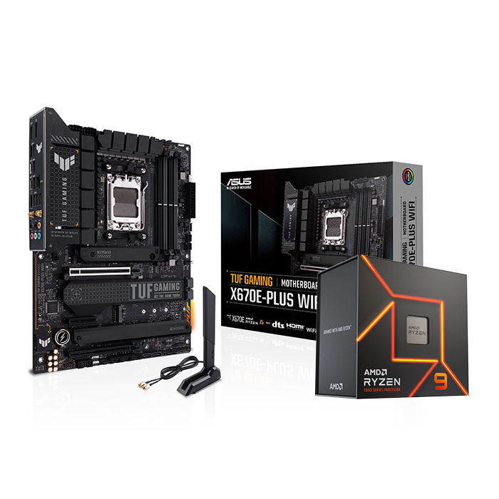 Bundle Asus TUF GAMING X670E PLUS WIFI + R9 7950X - grosbill-pro.com - 0