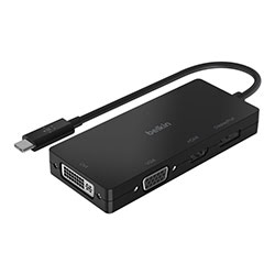 Grosbill Connectique PC Belkin Adaptateur vidéo USB-C - HDMI/VGA/DVI/DISPLAYPORT