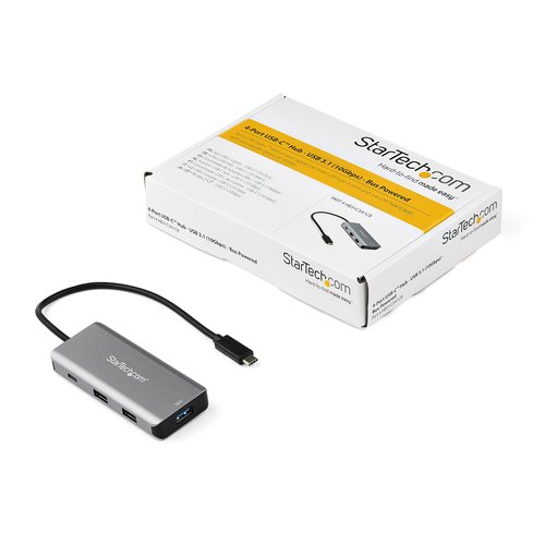 Hub USB-C a 4 porte con LAN - 3xA e 1xC - Achat / Vente sur grosbill-pro.com - 4