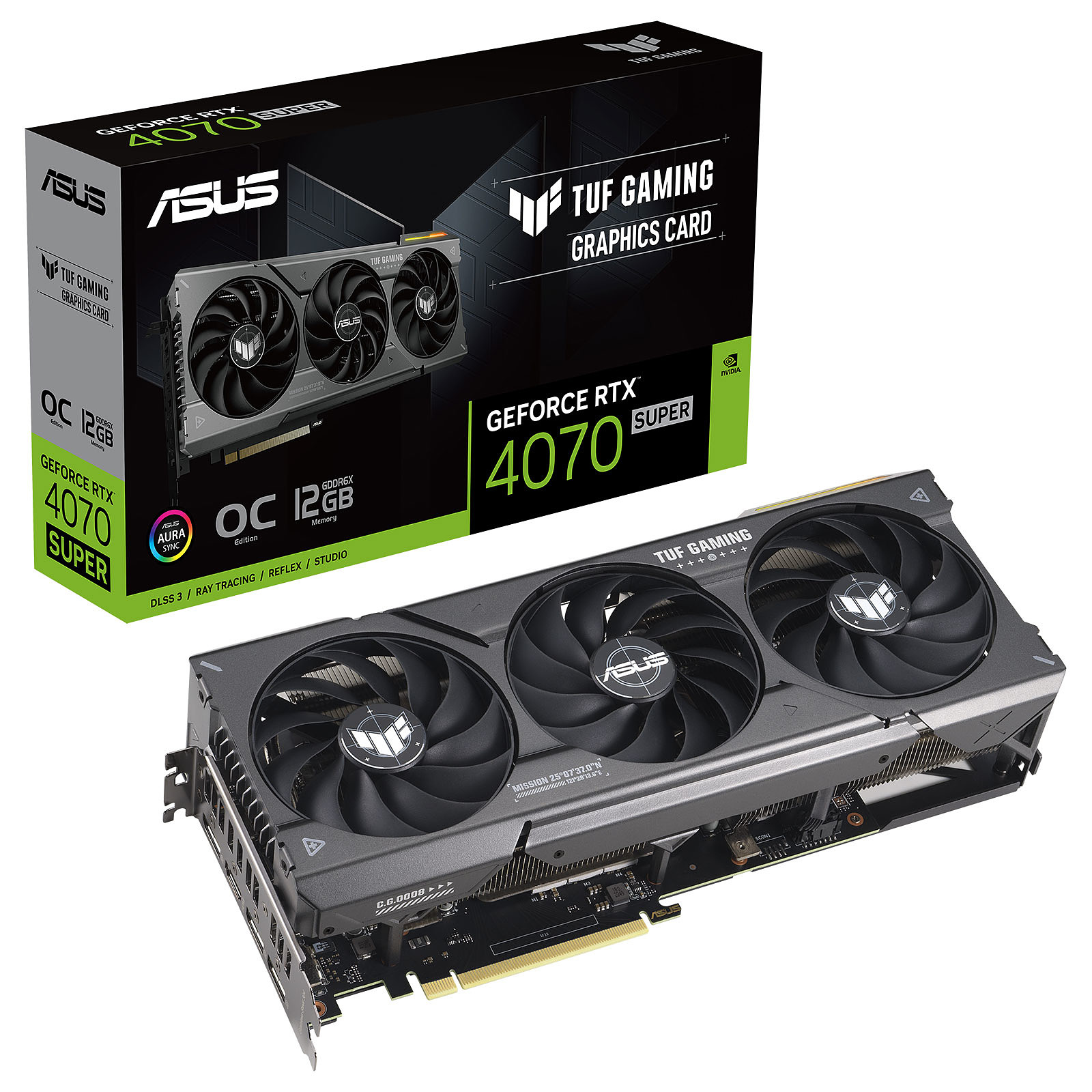 Grosbill Carte graphique Asus TUF-RTX4070S-O12G-GAMING