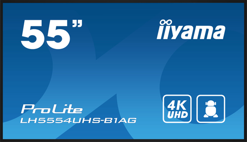 Iiyama LH5554UHS-B1AG (LH5554UHS-B1AG) - Achat / Vente Affichage dynamique sur grosbill-pro.com - 1