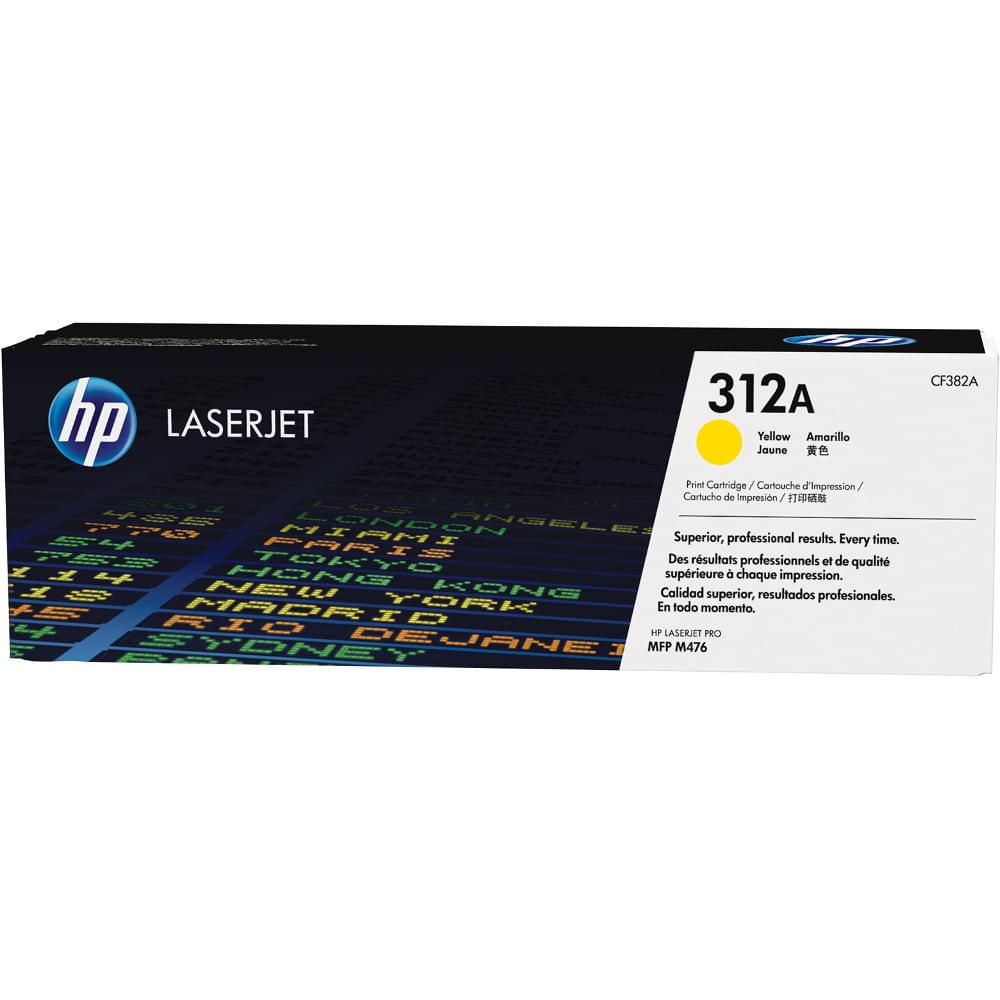 Toner Jaune HP 312A - CF382A pour imprimante Laser HP - 0