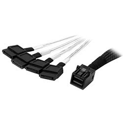 Mini SAS SFF-8643  vers 4x Câble SATA - SAS43SAT1M 