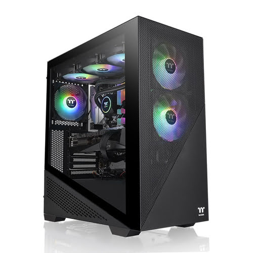 Grosbill Boîtier PC Thermaltake Divider 370 TG ARGB Black - MT/Sans Alim/ATX