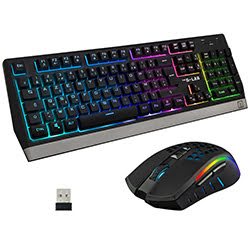 Grosbill Pack Clavier/Souris The G-LAB Combo Tungsten - Souris/clavier/sans fil/RGB