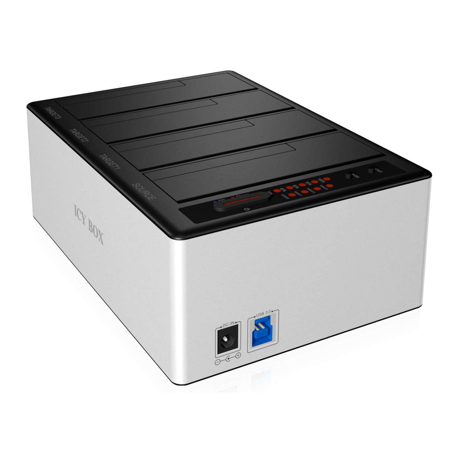 Icy Box Clone Station USB3.0 4 Baies - Boîtier externe - 2