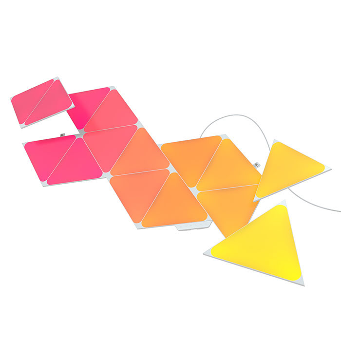 Nanoleaf Shapes Triangles Starter Kit - 15 Pièces (NL47-6002TW-15PK) - Achat / Vente Objet connecté / Domotique sur grosbill-pro.com - 1