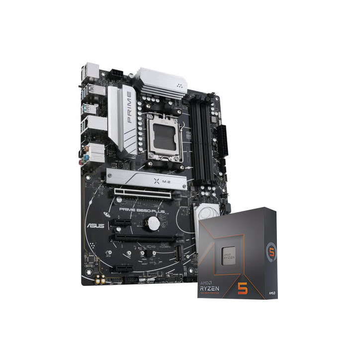 Bundle Asus PRIME B650-PLUS + R5 7600X - grosbill-pro.com - 0