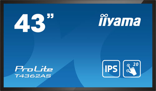 Grosbill Ecran PC Iiyama T4362AS-B1 42.5" 4K/IPS/TACTILE/ANDROID/LAN