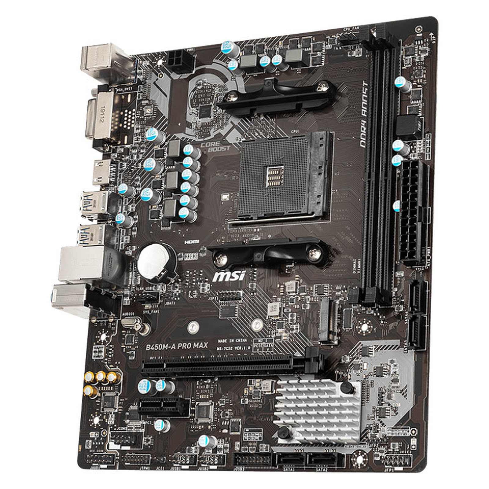 MSI B450M-A PRO MAX Micro-ATX  - Carte mère MSI - grosbill-pro.com - 3