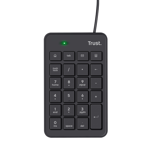 Pavé numérique filaire XALAS USB - Noir