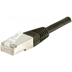 Patch RJ45 cat6 FTP 15cm Noir 