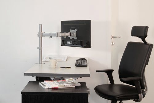 Desk Mount 10-30" Clamp/Grommet SILVER - Achat / Vente sur grosbill-pro.com - 8
