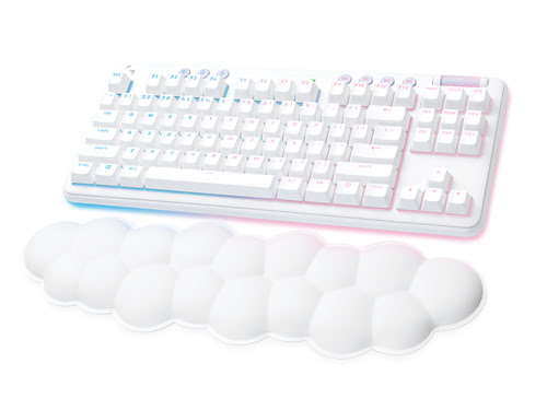 Grosbill Clavier PC Logitech Aurora G715 TKL - Blanc/Sans fil