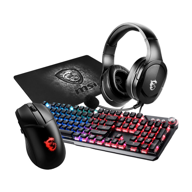 MSI Pack Périphériques MSI - GM41 Lightweight Sans Fil - GK71 Sonic - GH20 - GD20 (S12-4300860-C54+S11-04FR234-CLA+S37-2101001-SV1+J0) - Achat / Vente Pack Peripheriques sur grosbill-pro.com - 0